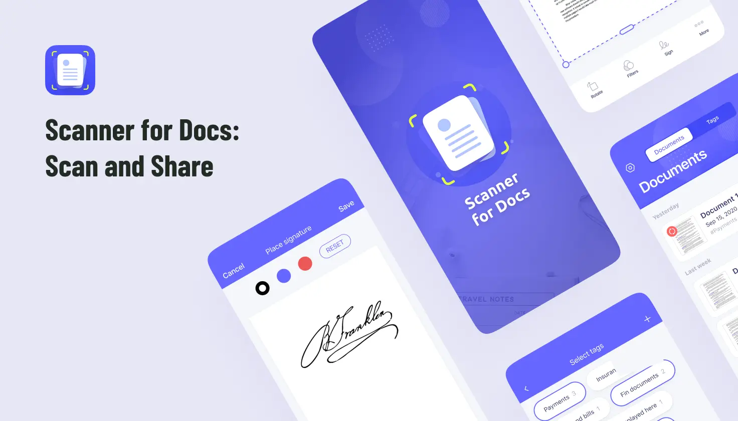 Scanner for documents